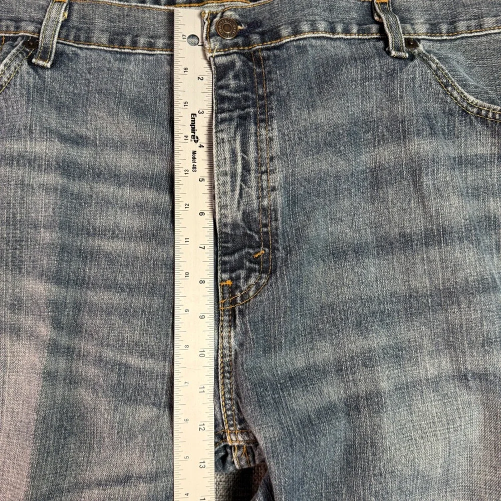 Mens Levi's 559 Relaxed Straight Jeans 44x32 (fits 45x32) Blue Medium Wash Denim